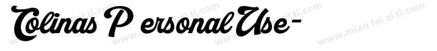 ColinasP ersonalUse字体转换